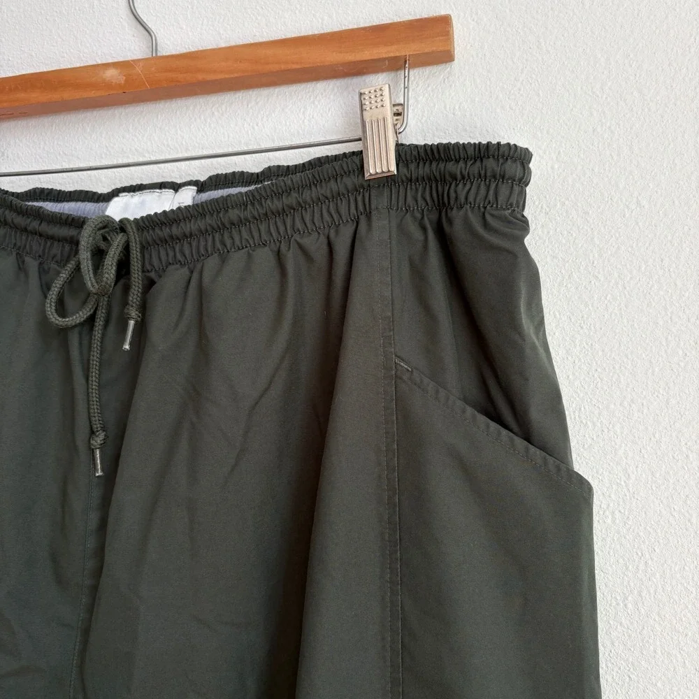 Vintage 2001 Adidas Forest Green Windbreaker Pants Mens XL Ankle Zip Y2K